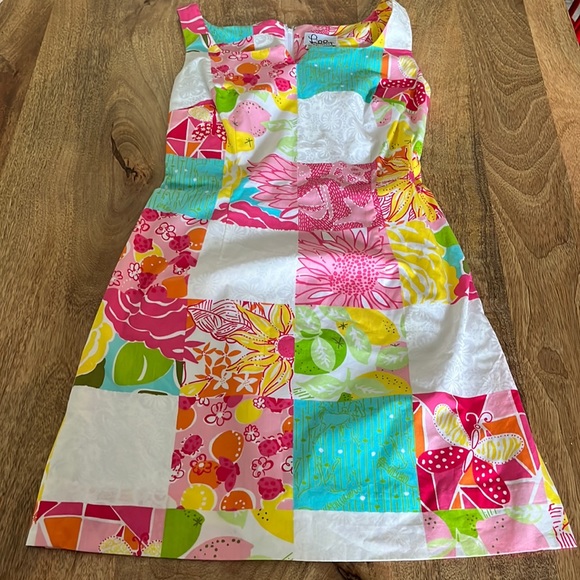 Lilly Pulitzer Vintage Patchwork Print Dress - Picture 2 of 9